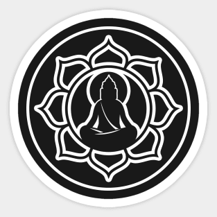 Buddha Meditating Sticker